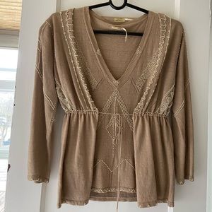 MaxStudio embellished top+cover up